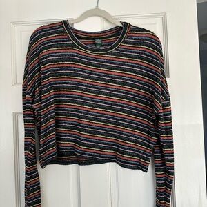 Wild Fable Multicolor Striped Crop Top